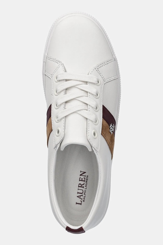Δερμάτινα αθλητικά παπούτσια Lauren Ralph Lauren Janson II λευκό 802979187003.100