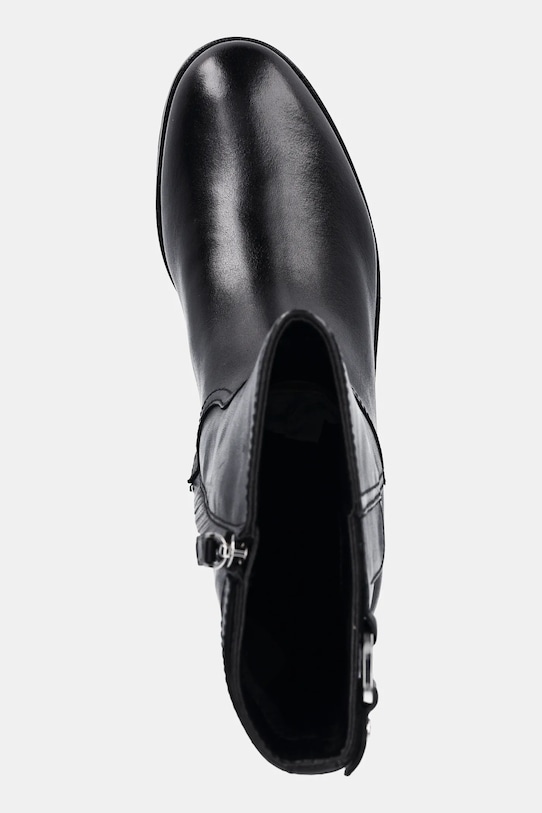 Lauren Ralph Lauren cizme de piele Tasha Mid negru 802P06251001.001