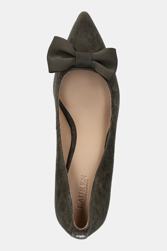 Lauren Ralph Lauren szpilki zamszowe Adrienne Bow zielony 802980116002.301