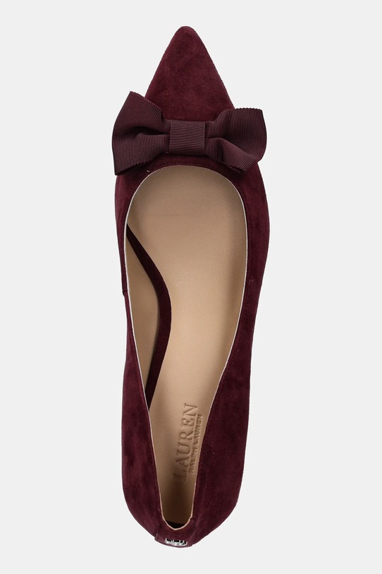 Lauren Ralph Lauren tocuri din piele întoarsă Adrienne Bow violet 802980116003.600