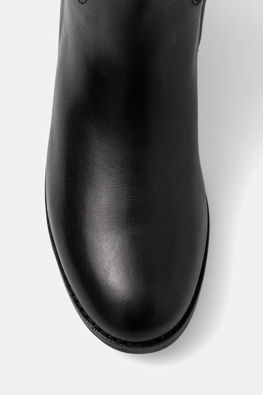 Шкіряні чоботи Lauren Ralph Lauren Justine II чорний 802980557001.001