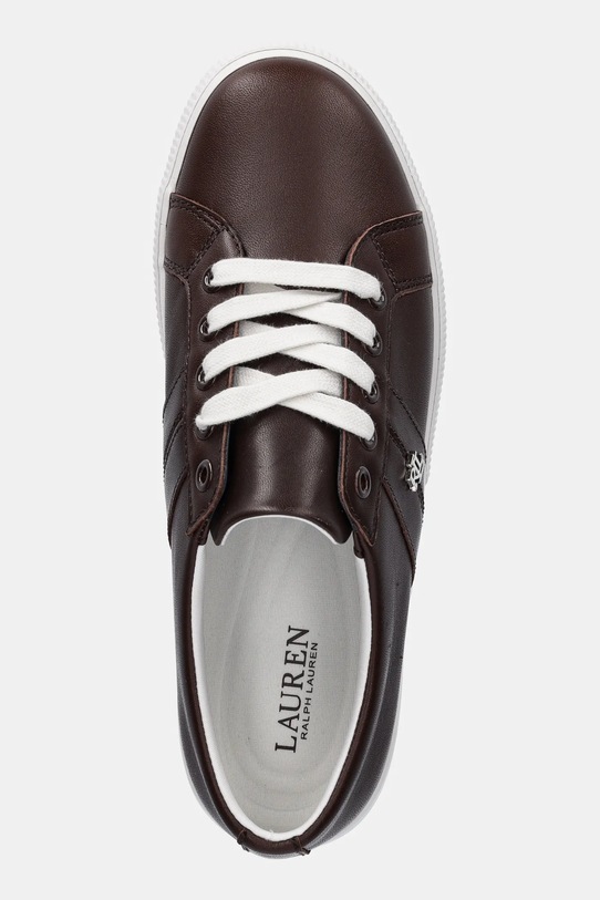 Δερμάτινα αθλητικά παπούτσια Lauren Ralph Lauren Janson II καφέ 802P02448001.200