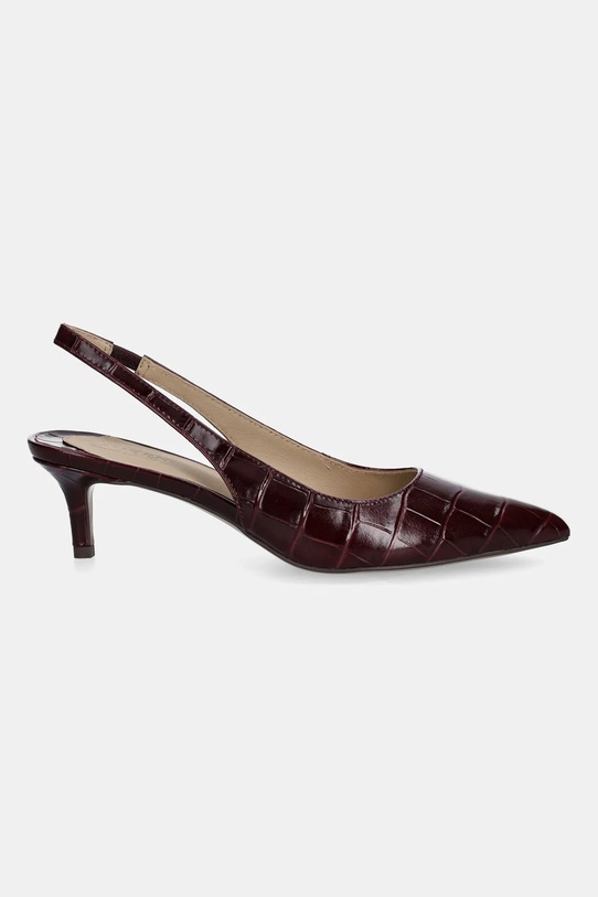Δερμάτινες γόβες Lauren Ralph Lauren Lolah II 802980117003.600 κόκκινο AW25