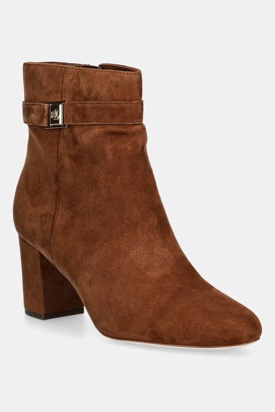 Σουέτ μπότες Lauren Ralph Lauren Kellie Bt Hl 5-8 cm καφέ 802967827002.200