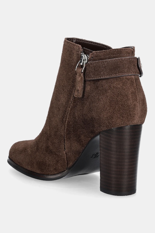 Încălțăminte Lauren Ralph Lauren cizme din piele întoarsă Tasha Bt Hl 802980068002.200 maro