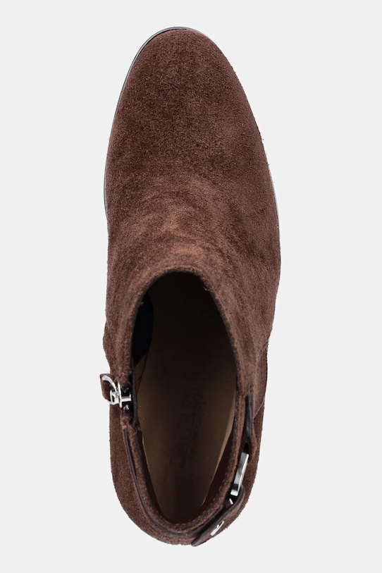 Lauren Ralph Lauren cizme din piele întoarsă Tasha Bt Hl maro 802980068002.200