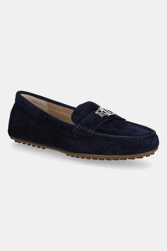 Lauren Ralph Lauren mocassini in camoscio Barnsbury pelle scamosciata blu navy 802821629029.410
