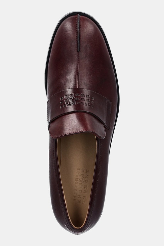 MM6 Maison Margiela leather loafers maroon S59WR0096.P5000.T2353