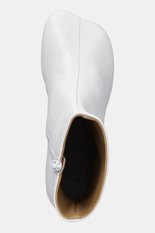 MM6 Maison Margiela cizme de piele alb S59WU0235.P3628.T1003