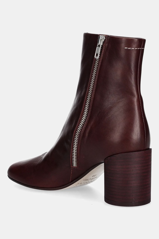 Shoes MM6 Maison Margiela leather ankle boots S59WU0260.P5000.T2353 maroon