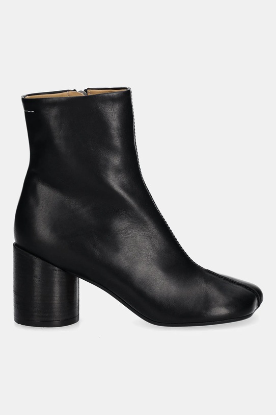 Kožené kotníkové boty MM6 Maison Margiela S59WU0260.P5000.T8013 černá AW25
