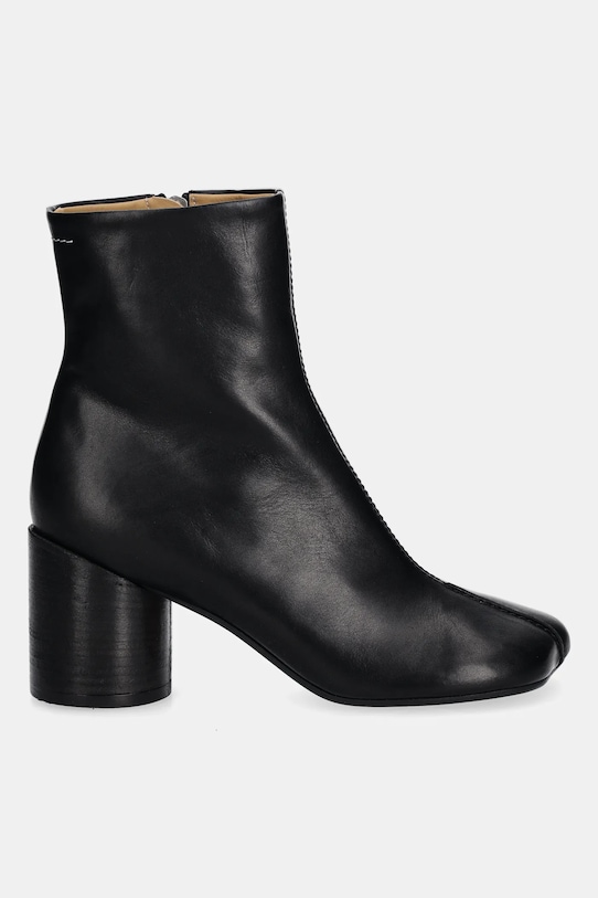 Usnjeni gležnarji MM6 Maison Margiela S59WU0260.P5000.T8013 črna AW25