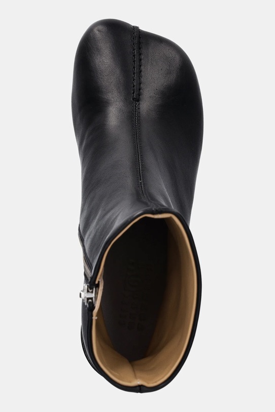 Kožené kotníkové boty MM6 Maison Margiela černá S59WU0260.P5000.T8013