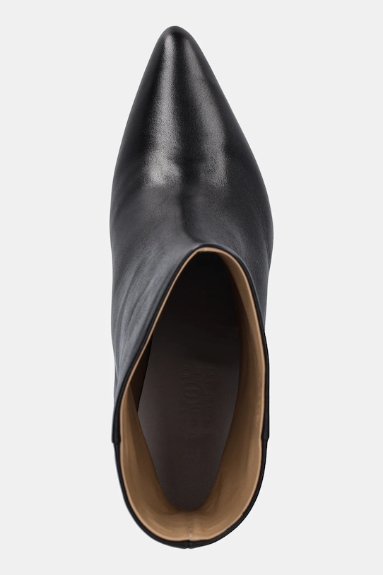 MM6 Maison Margiela botki skórzane czarny S59WU0261.P6783.T8013