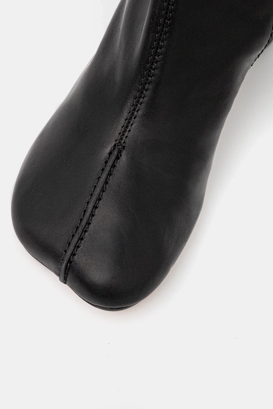 MM6 Maison Margiela kozaki skórzane S59WW0110.P5000.T8013 czarny