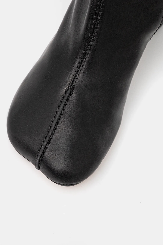 Kožené kozačky MM6 Maison Margiela S59WW0110.P5000.T8013 černá