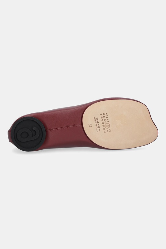 Δερμάτινες μπαλαρίνες MM6 Maison Margiela S59WZ0099.P3628.T5085 μπορντό