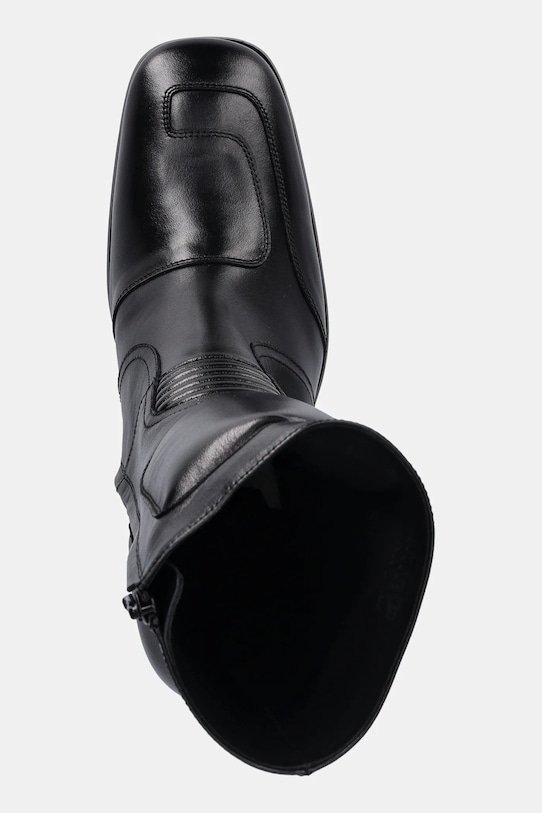 MM6 Maison Margiela botki skórzane czarny S66WU0136.P3350.T8013