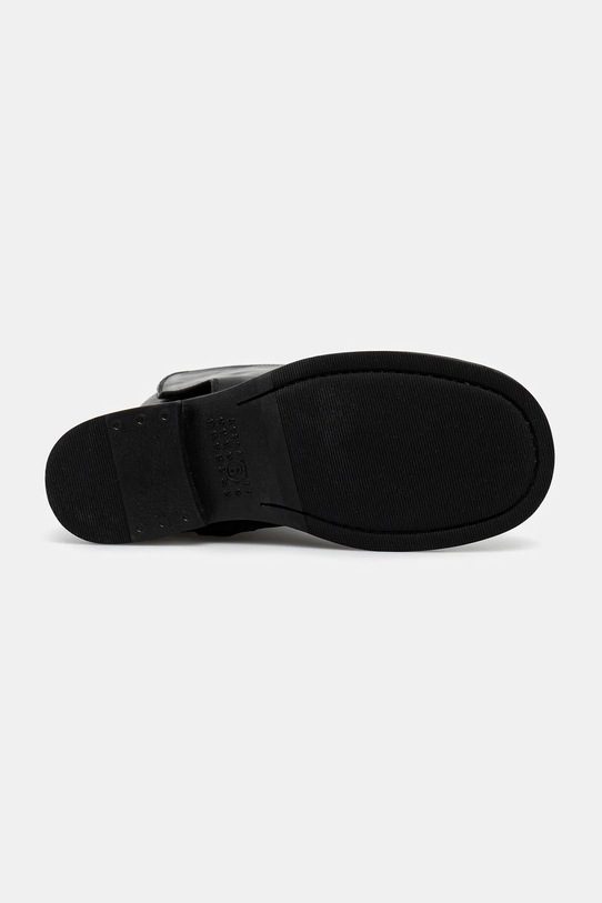 MM6 Maison Margiela kozaki skórzane S66WW0100.P7431.T8013 czarny