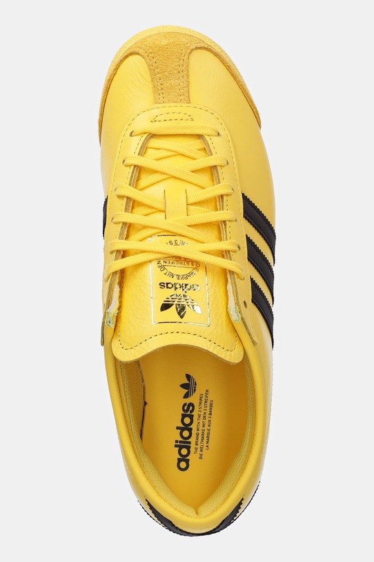 Δερμάτινα αθλητικά παπούτσια adidas Originals Italia 70S W κίτρινο JQ9071
