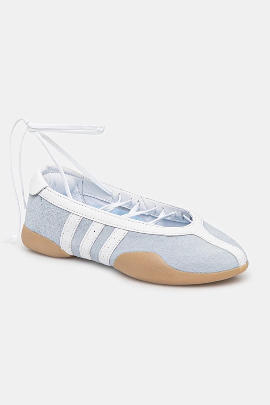 adidas Originals baleriny zamszowe Taekwondo Mei Ballet W skóra zamszowa niebieski JR5758
