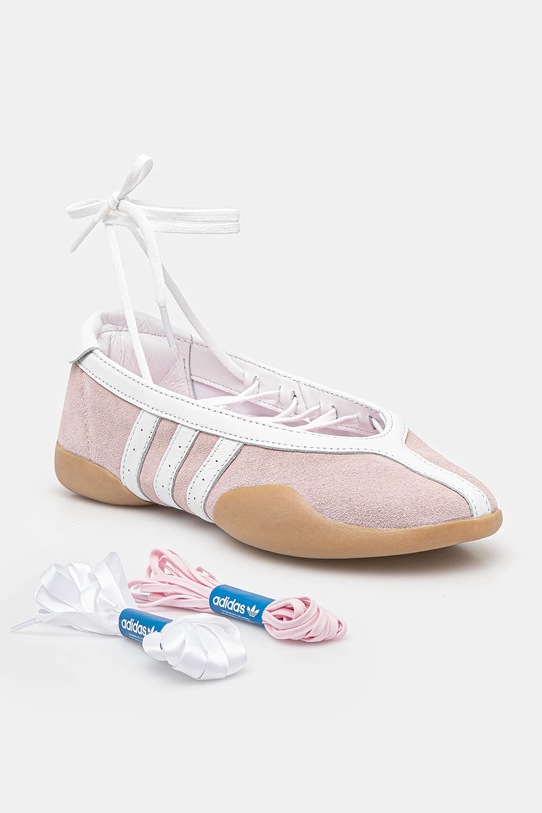 adidas Originals baleriny zamszowe Taekwondo Mei Ballet W skóra zamszowa różowy JQ6434