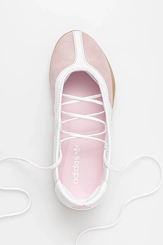 adidas Originals suede ballet flats Taekwondo Mei Ballet W pink JQ6434