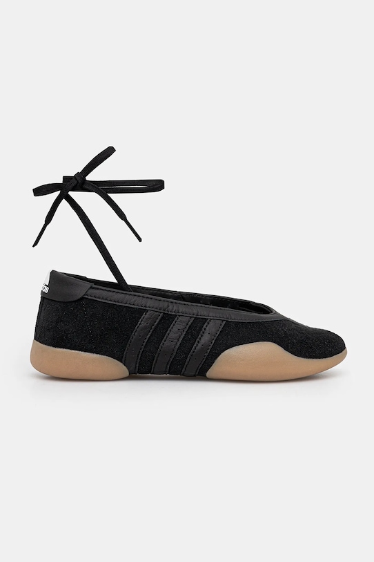 Semišové baleríny adidas Originals Taekwondo Mei Ballet W JQ0669 černá AW25