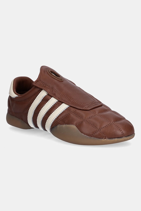 adidas Originals sneakersy skórzane Taekwondo Mei W niska brązowy JR6017