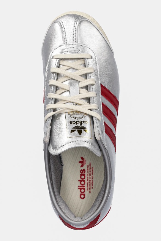 Kožené tenisky adidas Originals Italia 70s W stříbrná JQ6964