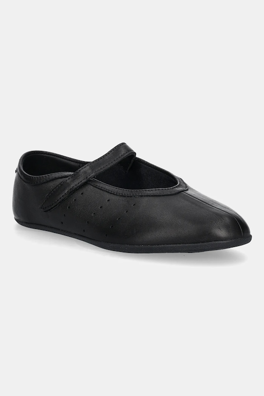 adidas Originals leather ballet flats Stan Smith Lo Pro black JQ6939