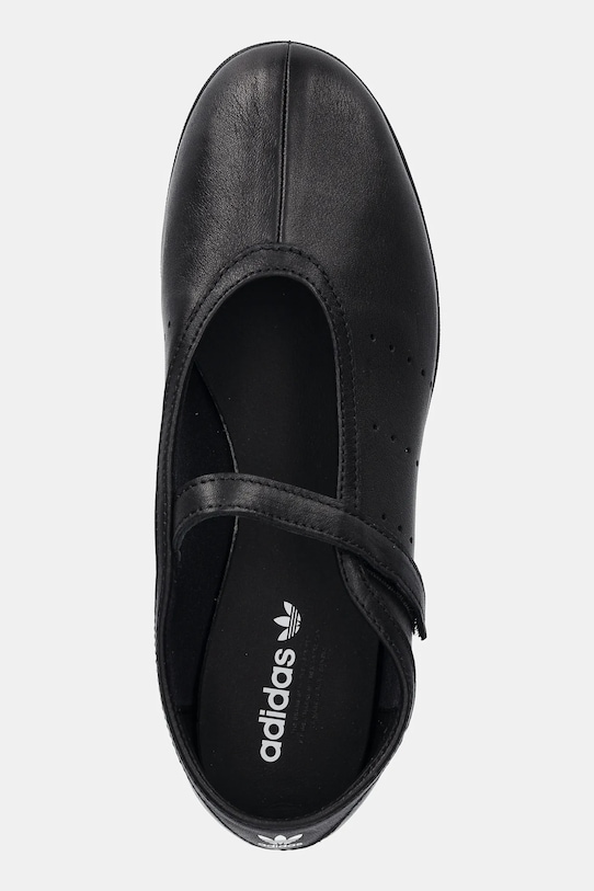 adidas Originals leather ballet flats Stan Smith Lo Pro black JQ6939