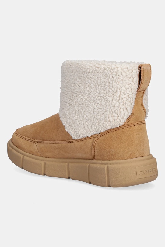 Obuwie Sorel śniegowce zamszowe SOREL EXPLORER III SLIP-ON COZY WP 2079341252 brązowy