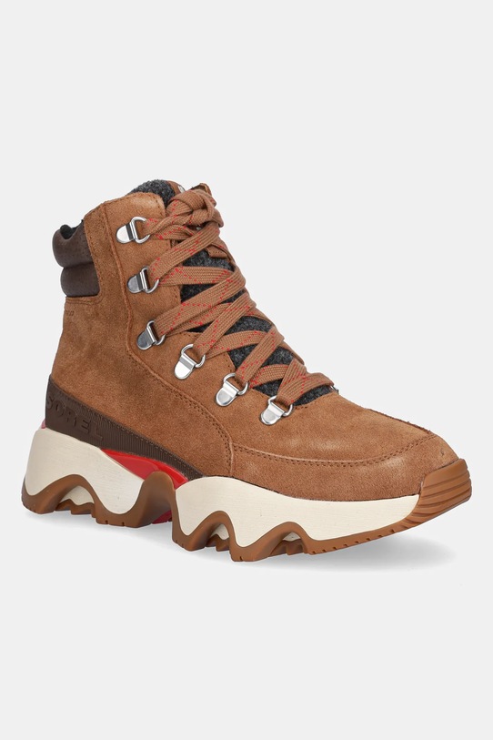 Sorel śniegowce KINETIC IMPACT CONQUEST PLUS WP tekstylny brązowy 2088281242