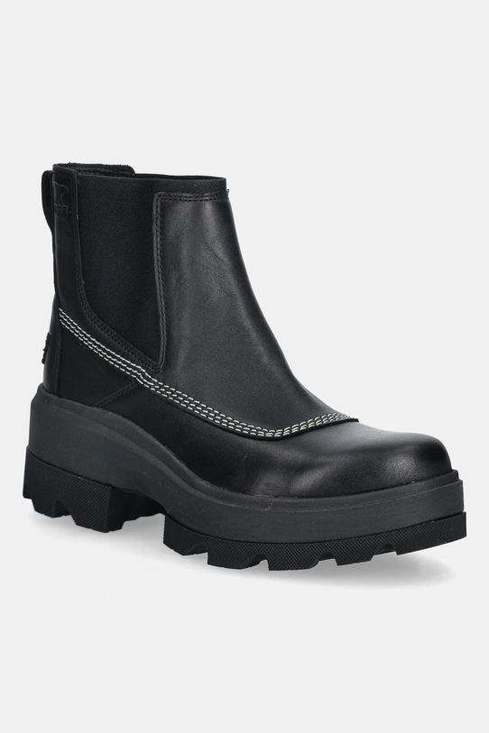 Sorel sztyblety skórzane JOAN FRWD CHELSEA tekstylny czarny 2138421010
