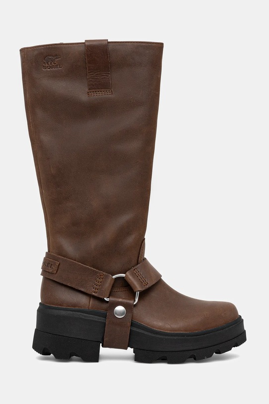 Sorel kozaki skórzane JOAN FRW TALL 2144861256 brązowy AW25