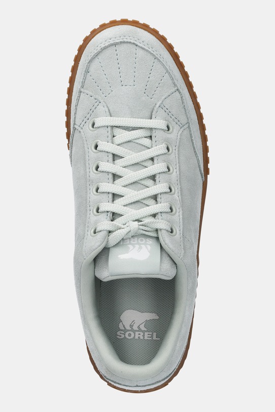 Sorel sneakersy zamszowe ONA AVE LOW SNEAKER turkusowy 2150951335