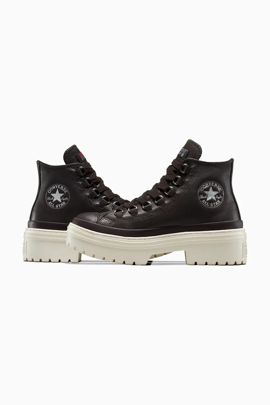 Converse trampki skórzane Chuck Taylor All Star Lugged Heel Cc brązowy A12982C
