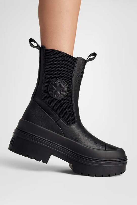 Kožené topánky chelsea Converse Chuck Taylor All Star Lugged Heel Nu A12985C