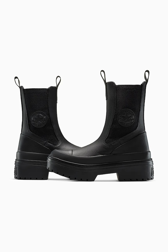 Converse sztyblety skórzane Chuck Taylor All Star Lugged Heel Nu czarny A12985C