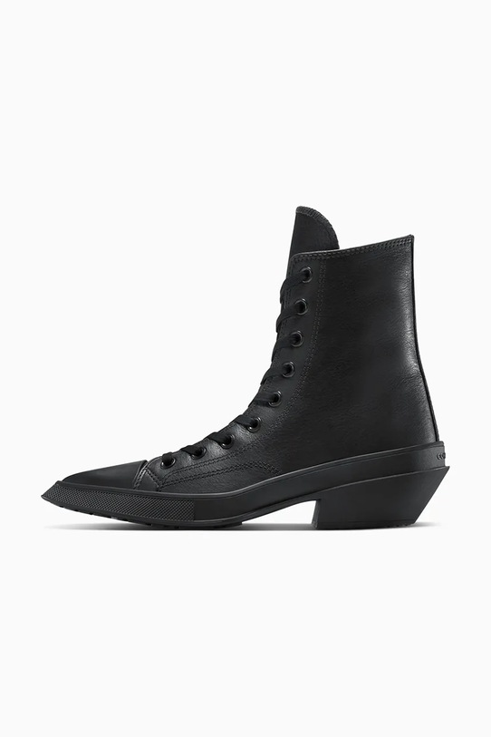 Converse scarpe da ginnastica in pelle Chuck 70 De Luxe Pointed A13014C nero