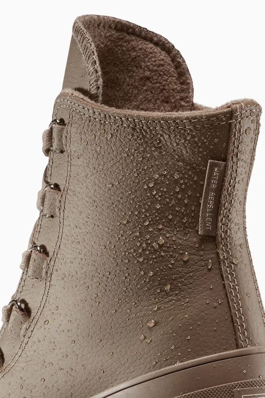 Converse stivaletti alla caviglia in pelle Chuck 70 De Luxe Heel marrone A13064C