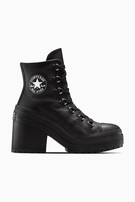 Високи кецове Converse Chuck 70 De Luxe Heel изкуствен черен A15514C