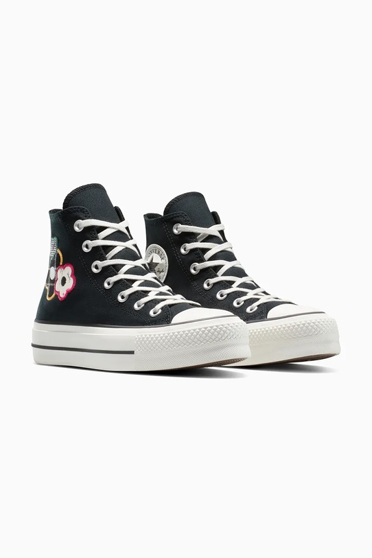 Πάνινα παπούτσια Converse Chuck Taylor All Star Lift A15534C μαύρο AW25