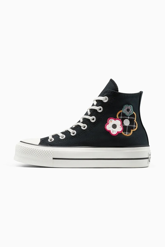 Πάνινα παπούτσια Converse Chuck Taylor All Star Lift A15534C μαύρο