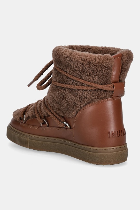 Obuwie Inuikii sneakersy skórzane Curly 1001.003.0281.150 brązowy