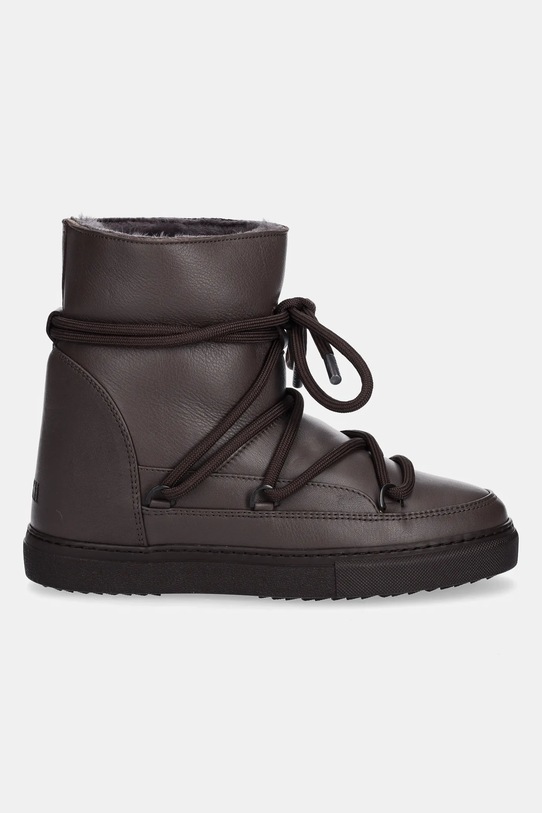 Inuikii śniegowce skórzane Full Leather Wedge 1001.004.0091.152 brązowy AW25
