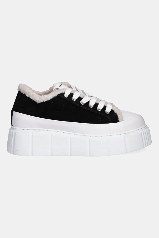 Inuikii sneakersy zamszowe Matilda Curly 1001.001.0381.000 czarny AW25