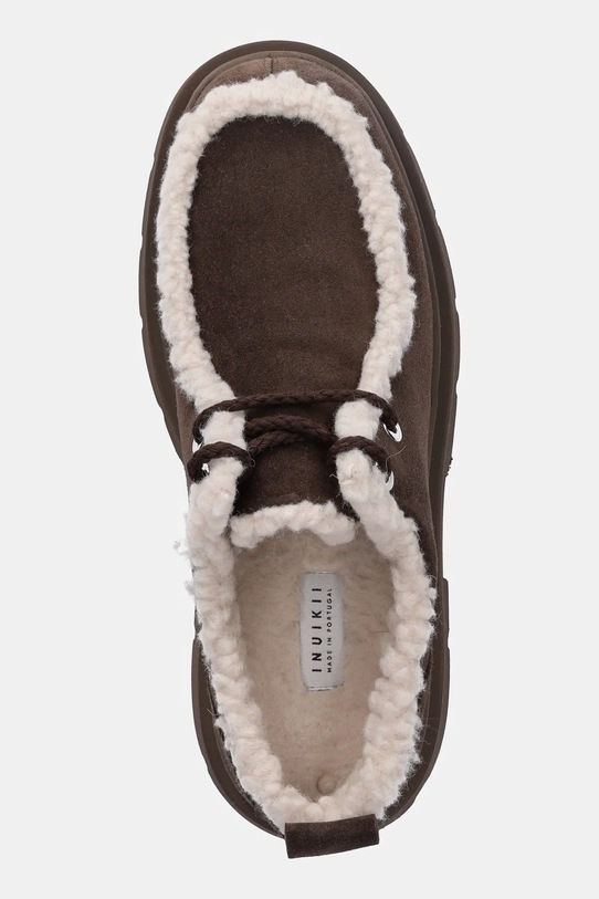Inuikii półbuty zamszowe Wallabee Curly brązowy 1015.003.0011.150