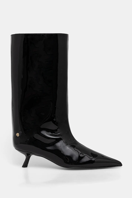 Кожаные сапоги Anine Bing hilda A.14.11372 чёрный AW25